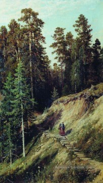 Ivan Ivanovich Shishkin œuvres - dans la forêt de la forêt avec des champignons 1883 paysage classique Ivan Ivanovitch